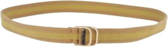 Gucci Pre-owned Belts, female, Beige, Size: ONE SIZE Pre-owned Vintage Canvas Belt