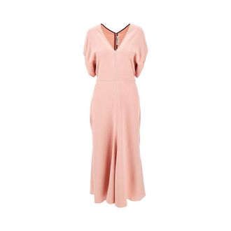 Victoria Beckham Cady midi dress with blouson sleeves Woman 6