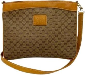 Gucci Pre-owned Cross Body Bags, female, Brown, Size: ONE SIZE Pre-owned Plastic gucci-bags