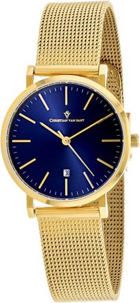 Christian Van Sant Womens Blue dial Watch