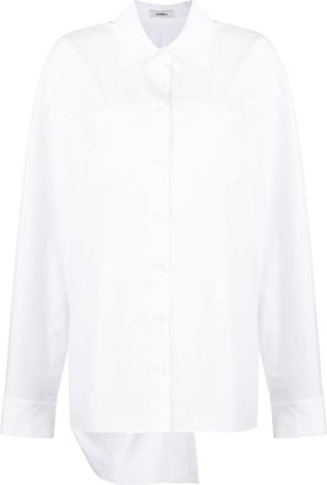 GOEN.J twist-detailing cotton shirt - women - Cotton - One Size - White