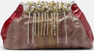 Dries Van Noten Blossom Small patent leather crossbody bag