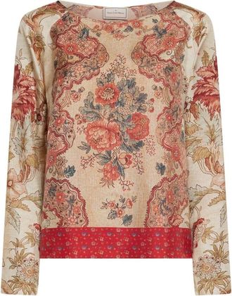 Pierre-Louis Mascia Aloe Blouse - Dames - Blouses - Veelkleurig - M - Overhemden