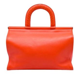 Bottega Veneta Borsa a mano Pre-owned in pelle intrecciata - - Pre-owned - Donna - Arancione - ONE SIZE
