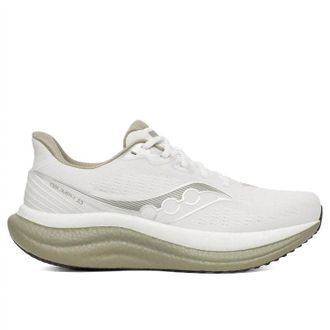 Saucony Mens Triumph 23 Running Shoes In White/laurel
