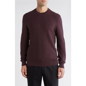 BOSS Imberto Textured Sweater in Dark Red at Nordstrom Rack, Size Xx-Large