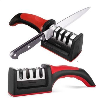 OEM Afilador De Cuchillos, Afilador R&aacute;pido Profesional 4 En 1 De Acero Inoxidable Para Cuchillos De Cocina