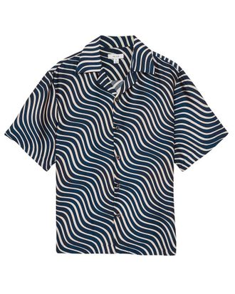Reiss Carbello Wave Stripe Shirt