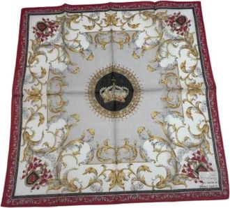 Gucci Pre-owned Crown Baroque Scarf - - Pre-owned - Donna - Multicolore - ONE SIZE