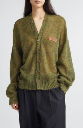 Magliano M&eacute;lange Mohair & Wool Cardigan in Green at Nordstrom, Size X-Small
