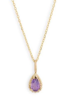 Bony Levy Color Stone Pendant Necklace in 14Ky at Nordstrom Rack, Size 18