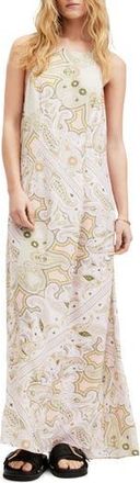 AllSaints Sarah Avalon Halter Maxi Dress in Pistachio Green at Nordstrom Rack, Size 10 Us / 14 Uk