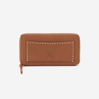 Hobo Womens Hart Large Wallet In Warm Honey