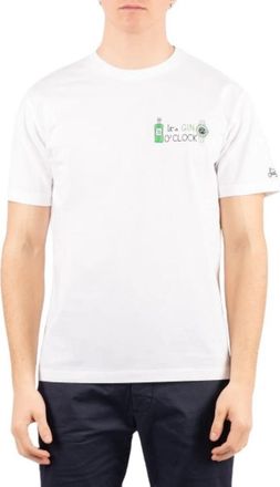 Saint Barth Portofino T-Shirt - Heren - T-shirts - Wit - M - Katoen - Tops