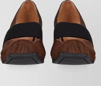 Uma Wang leather ballerina pumps
