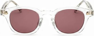 JULIUS TART OPTICAL AR 46/24 Panto Zonnebril - Dames - Zonnebrillen - Grijs - ONE Size - Accessoires