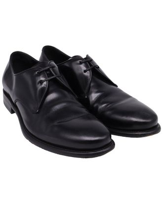 Ferragamo Mens Leather Stefano Derby (Authentic Pre-Loved)