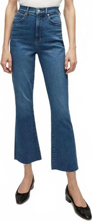 Veronica Beard Caroline Skinny Kick-Flare Jean In Blue
