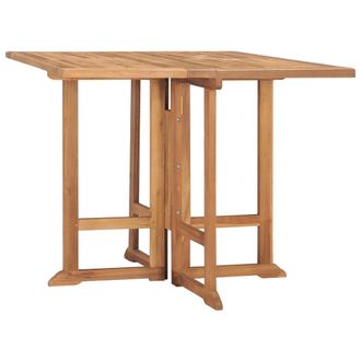 vidaXL Mesa De Comedor Para Jard&iacute;n Plegable 90x90x75 Cm De Teca Masiva - 342691