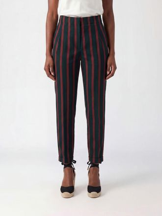 Dries Van Noten Pantaloni slim fit in misto seta a righe