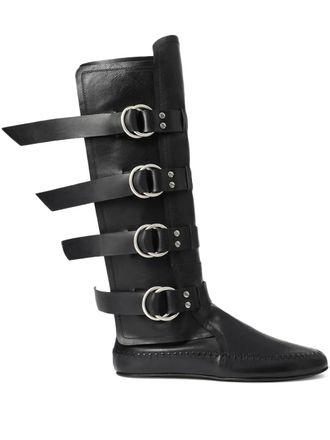 Ann Demeulemeester Siver biker boots - men - Bovine Leather/Bovine Leather/Bovine Leather - 44 - Black