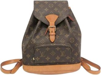 Louis Vuitton Pre-owned Backpacks, female, Brown, Size: ONE SIZE Pre-owned Montsouris MM M51136 Backpack