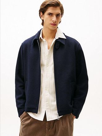 Tommy Hilfiger Wool Blend Zip-Thru Ivy Jacket