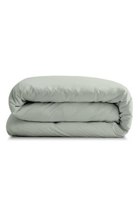Sijo Sateen Duvet Cover in Sage at Nordstrom, Size King