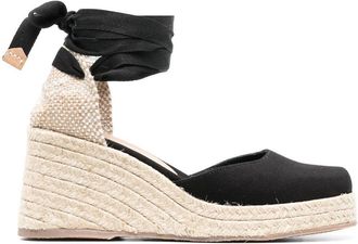 Castaner Tina 85mm wedge espadrilles - women - Cotton - 41 - Black