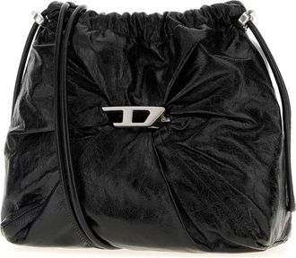 Diesel Womens Tracolla Bucket Bag Black Pmu