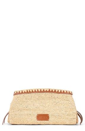 Staud Maude Convertible Raffia Clutch in Natural/Tan at Nordstrom
