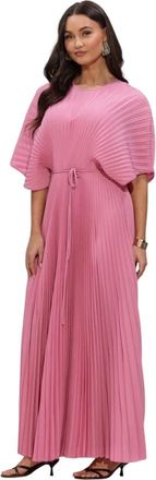 Twinset 261Tp 2562 Maxi Jurk - Dames - Maxi kleedjes - Roze - S - Denim - Kleedjes