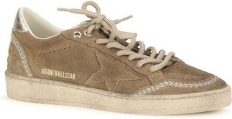 Golden Goose Womens Beige Calf Leather Bos Taurus Athletic Sneakers