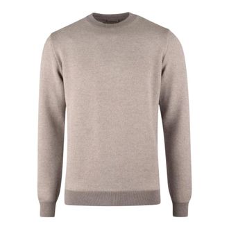 Stenstr&ouml;ms Truien & Vesten, Heren, Beige, L, Wol, Merino wollen trui - Gestructureerd breisel met contrasterende details