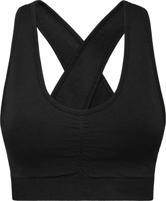 Plein Sport Reggiseno sportivo senza cuciture con spalline ampie - Nero