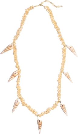 Valentino Garavani Jardin Aquatique shell necklace - women - Metal/Shell - One Size - Gold