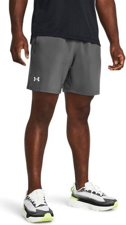 Under Armour Mens Launch Run 7 Inch Unlined Shorts, (025) Castlerock/Castlerock/Reflective, 3X-Large