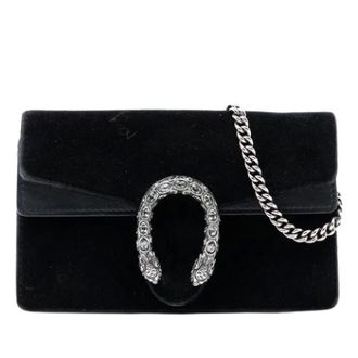 Gucci Pre-owned Cross Body Bags, female, Black, Size: ONE SIZE Pre-owned Dionysus Crossbody Bag