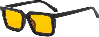 Generic Womens Outdoor Vacation Sunglasses Mens Commute Sports Driver Sun Glasses(Yellow)