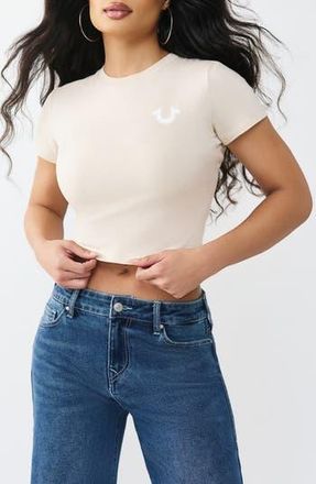 True Religion Buddha Relax Shrunken Tee in Fog at Nordstrom Rack, Size X-Large