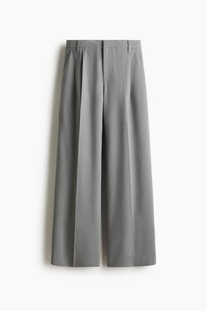 H&M Elegante Hose mit weitem Bein - Grau
