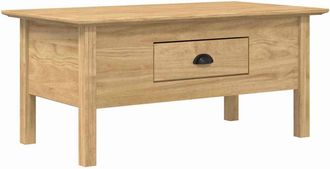 vidaXL Mesa De Caf&eacute; Con Caj&oacute;n Bodo Marr&oacute;n Miel 100 X 55 X 45,8 Cm Vidaxl