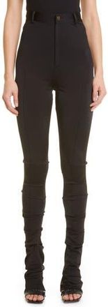 Et Ochs Jacob High Waist Fit & Flare Jersey Pants in Black at Nordstrom Rack, Size 2