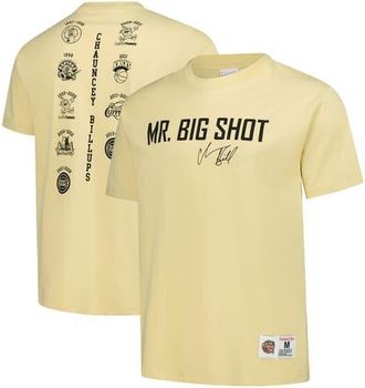 Mitchell & Ness Mens Mitchell & Ness Chauncey Billups Cream Detroit Pistons Premium T-Shirt at Nordstrom, Size X-Large