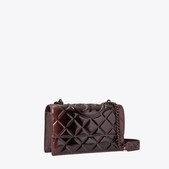 Tory Burch Womens Small Fleming Patent Shoulder Bag, One Size