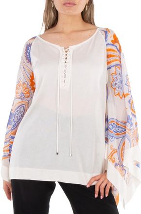 Roberto Cavalli Ladies Bandana-Print Kaftan Top, Brand Size 38 (US Size 4)