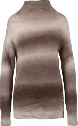 Alysi Truien & Vesten, Dames, Bruin, M, Wol, Maglia Lunga Stretch