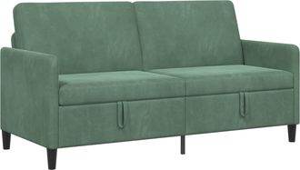 vidaXL Sof&aacute; Con Almacenamiento Verde Mar 172 X 78 X 87 Cm Poli&eacute;ster Vidaxl