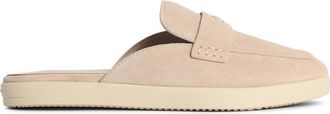 Tory Burch Tory Burch Ballet Sport ivoorkleurige leren muiltjes