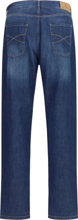 Brunello Cucinelli Mens Lightweight Denim Pants Scuro Cotton Jean